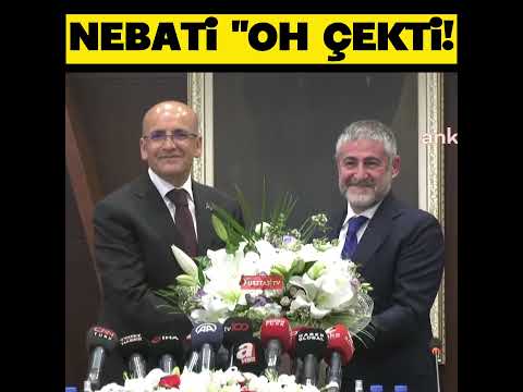 Görevini Mehmet Şimşek'e teslim eden Nureddin Nebati "Oh" çekti!