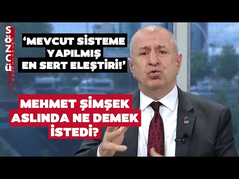 Ümit Özdağ Mehmet Şimşek'in İlk Açıklamasının Şifrelerini Açıkladı!