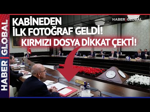 Kabine Toplantısı Başladı! İlk Fotoğraf Geldi! Mehmet Şimşek'in Önündeki Dosya Dikkat Çekti