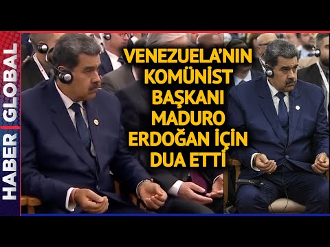 Beştepe'de İlginç Anlar! Venezuela Başkanı Maduro Külliye'deki Duayı El Açarak Dinledi