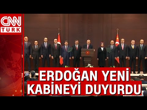 "Türkiye Yüzyılı"nın ilk bakanları! Cumhurbaşkanı Erdoğan, Kabine'de yer alacak isimleri açıkladı