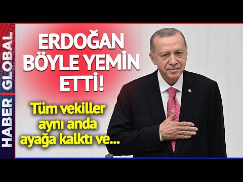 Meclis'te Tarihi Anlar! Erdoğan Böyle Yemin Etti! Tüm Vekiller Aynı Anda Ayağa Kalktı ve...