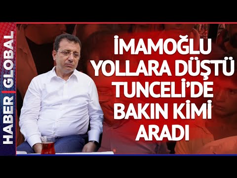 Ekrem İmamoğlu Tunceli'ye Gider Gitmez Telefona Sarıldı! Kameraların Önünde Kılıçdaroğlu'nu Aradı