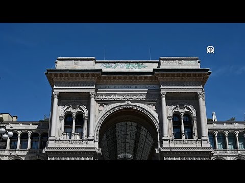 Italy's historical shopping gallery 'Galleria Vittorio Emanuele II' was vandalised with spray paint