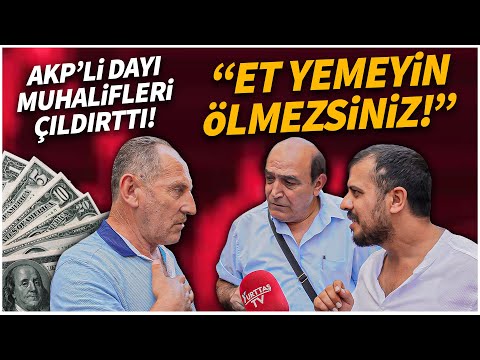 AKP'li Dayı Muhalifleri Çıldırttı! "Et Yemeyin! Marka Giymeyin!" Sokak Röportajları | Ekonomi