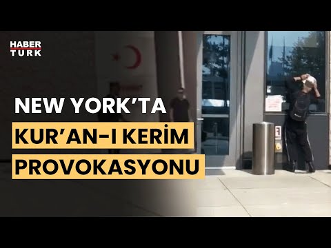 New York'taki Türkevi önünde Kur'an-ı Kerim'i yırttı!