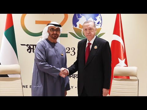President Erdogan meets with UAE President Al Nahyan within the scope of G20