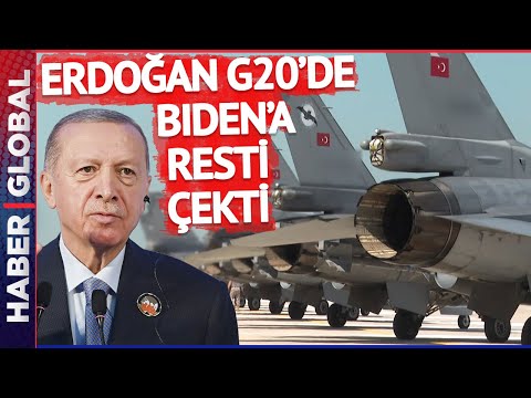 Hindistan'da Erdoğan'dan Biden'a Çok Sert F-16 Resti! Washington'dan Ses Geldi