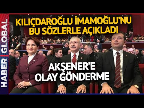 Kılıçdaroğlu İstanbul İçin İmamoğlu'nu Açıkladı! Akşener'e Bu Mesajı Yolladı!