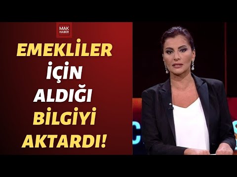 Hande Fırat'tan Emekli Maaş Zammına Yönelik Kritik Açıklama: Aldığı Bilgiyi Aktardı!