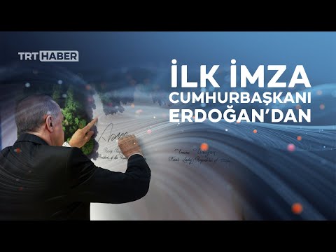 Cumhurbaşkanı Erdoğan 'Küresel Sıfır Atık İyi Niyet Beyanı'na ilk imzayı attı